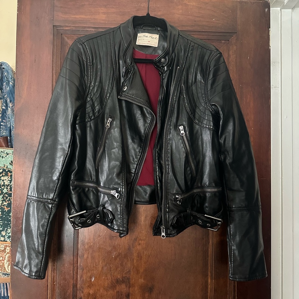 Free People Vegan Leather Jacket